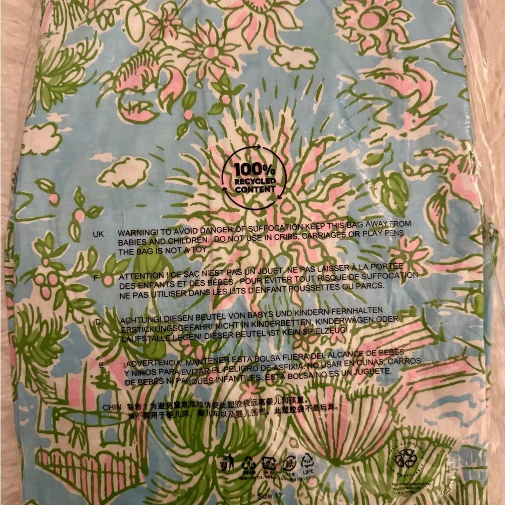 NWT Lilly Pulitzer KYLEIGH MAXI 👗 “Fresh Water Blue Sunbath” MSRP $178 NWT sz LG - Picture 7 of 16